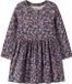 NAME IT Jurk Seal Brown1 Gebloemd Lange mouw Kort Biologisch katoen Kinderen Vrouwen 92