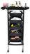 Chariot de salon - Chariot roulant pour coiffeurs - 6 niveaux - 5 tiroirs - Étagère de rangement en acier inoxydable - Cadre en plastique - Capacité de charge 8 kg