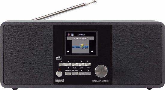 Imperial DABMAN i210BT DAB+/Internet-radio - Zwart