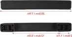 BeiJingLiangPinJiaZuoKeJiWenHuaFaZhanYouXianGongSi Poignées de rechange pour valises de 20 cm - Poignées en plastique pour valises de voyage et de rangement avec sangle de transport
