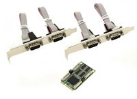 KALEA-INFORMATIQUE Mini PCI Express seriële controller kaart met 4 COM RS232 DB9 poorten en EXAR XR17V354 chipset