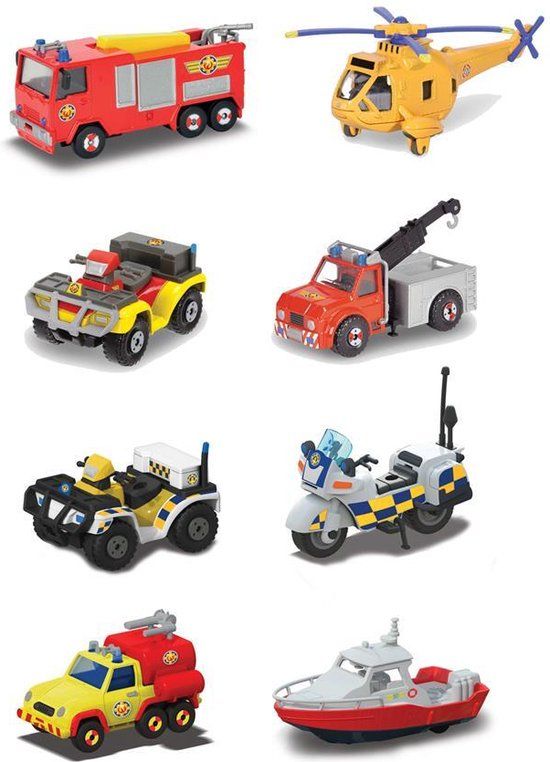 Brandweerman Sam Phoenix Die-cast - 7 cm - Schaal 1:64 - Metaal - DICKY