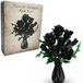 COIL Building Blocks Flowers Black Roses – Flower Bouquet to Build Yourself – Decoration – Gift from 6 Years – 443 Parts