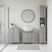 Maison Exclusive - Ensemble de meubles de salle de bain 3 pièces Delft Sonoma gris