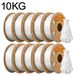 StarTech PLA-filament voor 3D-printers en 3D-pennen - Standaard PLA 1,75 mm - Lage krimp - Geschikt voor FDM-printen - 10 kg spoel - Wit