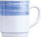 Arcoroc BRUSH MUG Bleu 25cl set van 6