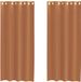 vidaXL - Gordijnen - voile - met - doorvoertules - 2 - st - terracotta