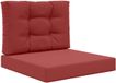 vidaXL Buitenbankkussen Polyester Wijnrood 60 x 60 cm