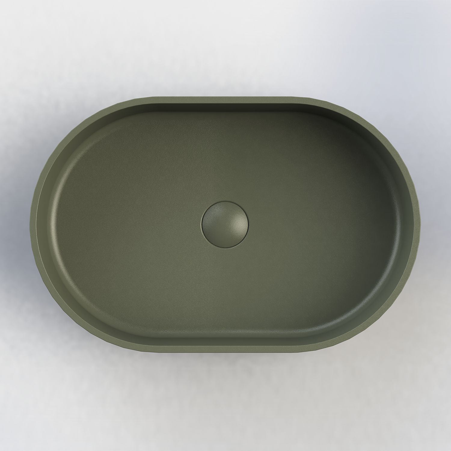 Arcqua Case Opbouw Waskom Ovaal 55x36 cm Mat Groen