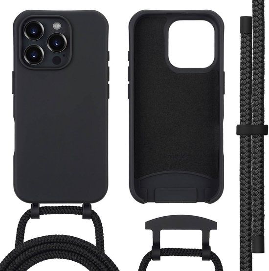 imoshion Color Backcover met afneembaar koord met MagSafe voor de Apple iPhone 16 Pro Max - Zwart
