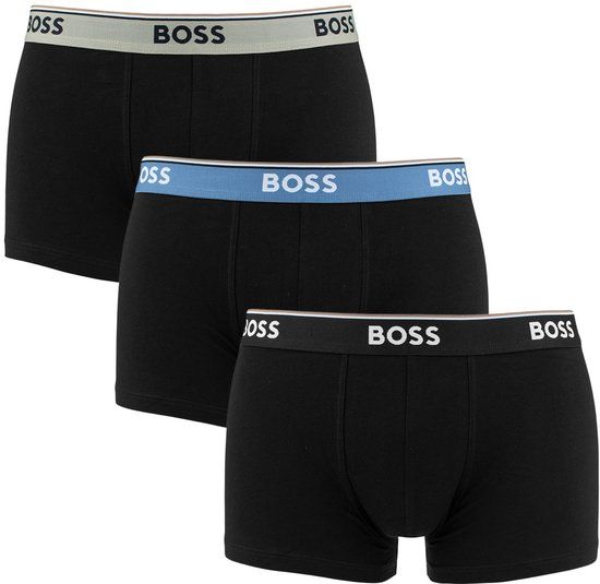 Boss Hugo Boss heren BOSS power 3P boxer trunks combi zwart 008