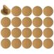cyclingcolors 20 x afdekdoppen kunststof blinde boring 8 mm langwerpige stoppen blinde stop afdekking meubels, lichtbruin