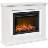 Cheminée électrique blanc bois 1000W & 2000W