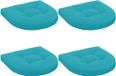 vidaXL - 4-Piece Coussin d'assise - Turquoise