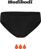 Modibodi Menstruatie Zwemkleding Tiener Bikinibroekje Super Absorberend Zwart Y10-12