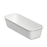 Tatay Baobab Organizer BPA-vrij, orde voor thuis en op kantoor | Organizerbox, afmetingen 9 x 24 x 5,6 cm, gerecyclede kunststof, opbergmand van kunststof, elegant functioneel design, wit