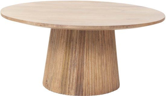 Giga Meubel Salontafel Salvador - Naturel Hout - 80x80x38cm
