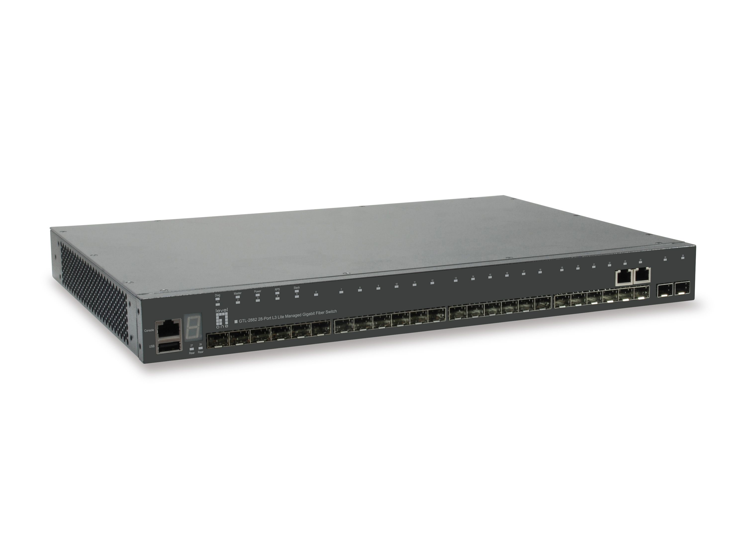 LevelOne GTL-2882 - Network Switch - Gray