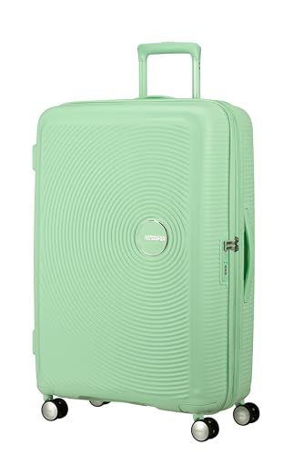 American Tourister Soundbox - Hardschalen Koffer Groot, 77 cm - Trolley met 4 wielen, TSA-slot, Uitbreidbaar & Licht, 97/110L, Groen (Pastel Green)