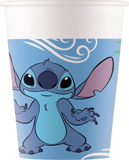 Procos - Disney - Lilo & Stitch - Bekers 200 ml - Karton - 8 Stuks