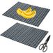 Égouttoir de cuisine mat 2 pièces avec ciseaux et design pointu