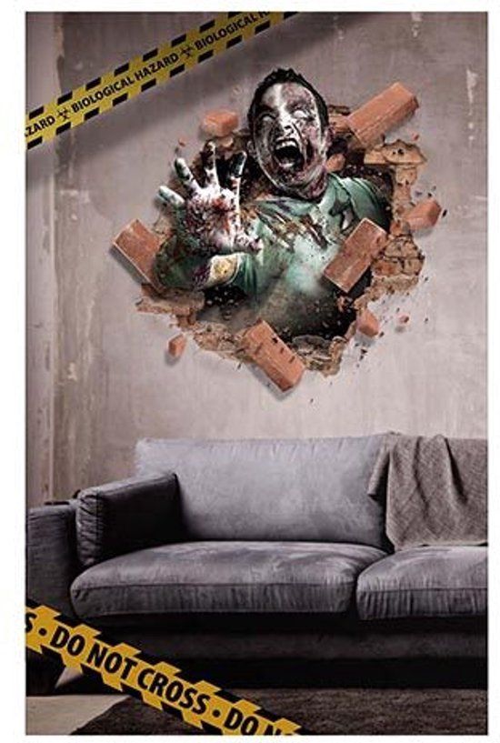Zombie Fiestas Guirca Halloween Wanddeco Zombie 70 x 80 cm