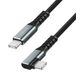 LogiLink CU0272 USB-C-kabel USB 3.2 Gen2 USB-C stekker 2.0 m Zwart 90° haaks naar rechts