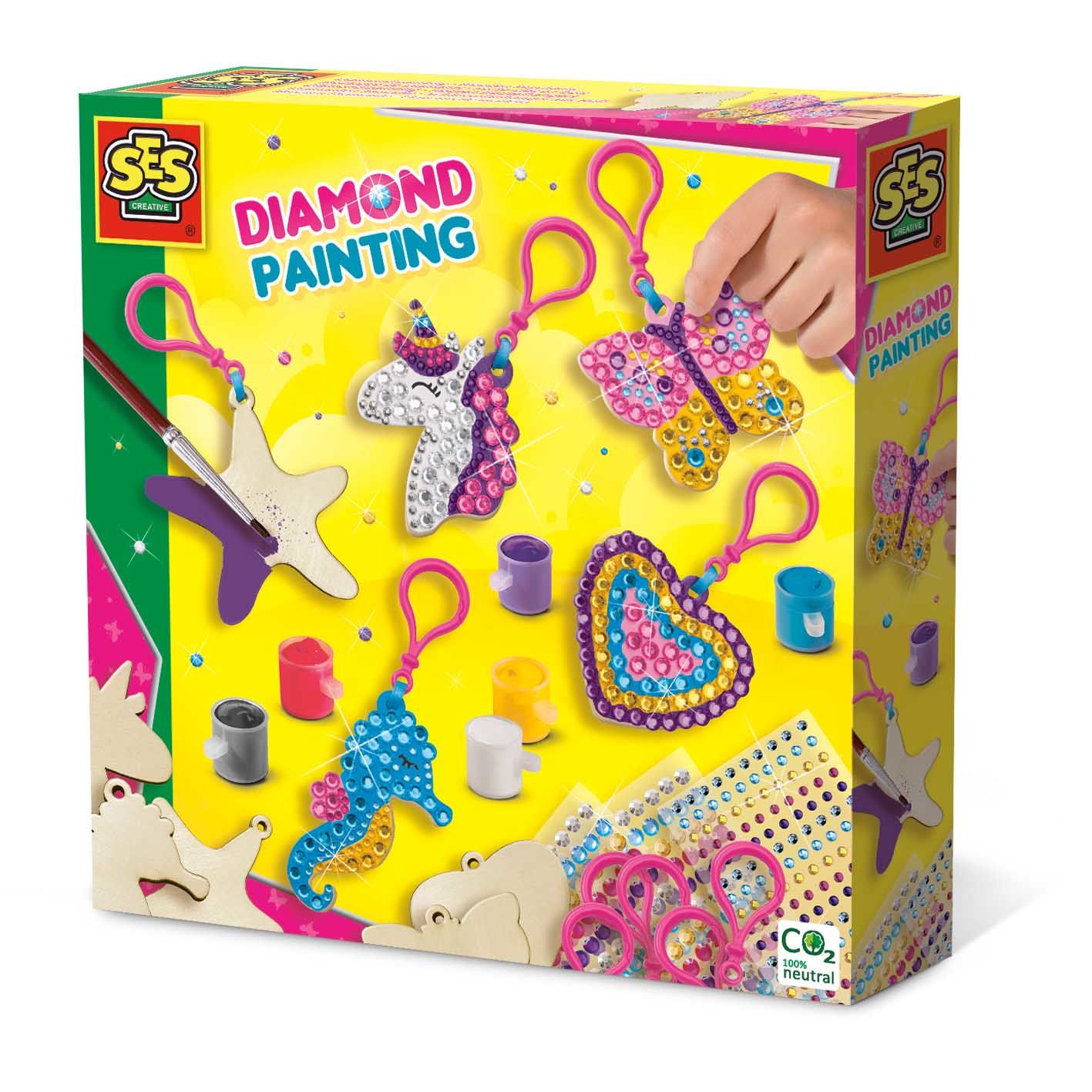 SES Creative Diamond Painting - Houten Sleutelhangers
