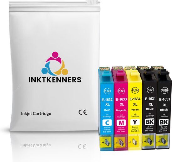 Inktkenners Ink Power Inktcartridges voor Epson 16 / 16XL | Multipack van 4 cartridges