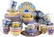 EliteNest® Serviesset 32-delig Jasmin Patroon Porcelaine Multicolor