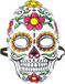 Merkloos Day of the Dead sugarskull verkleed masker