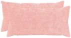 vidaXL - Kussensloop - 2 stuks - HEERLEN - Roze - 40 x 80 cm - Nep Konijnenbont