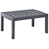 vidaXL Tuintafel, 78x55x38 cm, kunststof, antracietkleurig