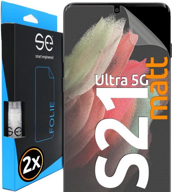 Smart Engineered SE0-F0102-0150-21-M Matte Screen Protector for Samsung Galaxy S21 Ultra (2 Pieces)