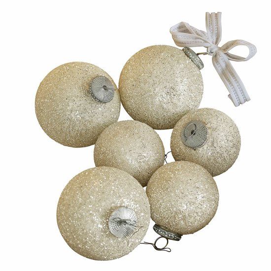 LOBERON Set kerstballen Shariz goudkleurig 6 stuks