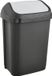 Bac à ordures extérieur sans marque avec couvercle - 10 L - Gris graphite