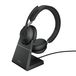 Jabra Evolve2 65 MS Stereo Micro-casque - Sans fil - Bluetooth - USB-C - Noir