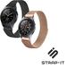 Strap-it 2-pack Milanese band - zwart & rosé goud - Geschikt voor Samsung Galaxy Watch 45mm / 46mm