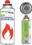 GreenBlue - Gasfles - Gaspatroon van 227 g. Certificaat: Pi 0875, voldoet aan de norm EN 417, butaan, gebruiksbereik -10 °C tot +40 °C, GB227