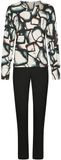 Pastunette Premium Midnight Haze Pyjama EcoVero Viscose Wit/Zwart Maat 44
