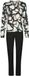 Pastunette Premium Midnight Haze Pyjama EcoVero Viscose Wit/Zwart Maat 44