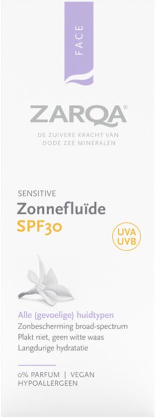 Zarqa Zonnefluïde SPF 30 Sensitive - 3 x 50 ml - Voordeelverpakking