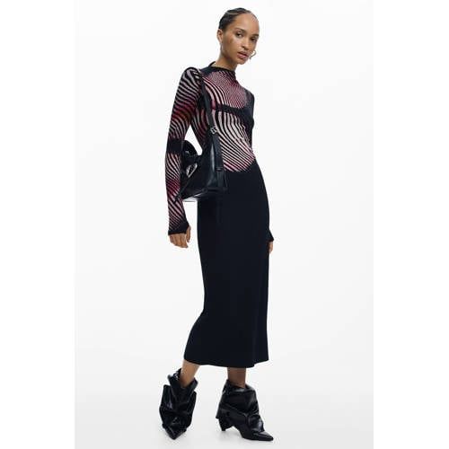 Desigual midi jurk zwart