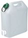 EDA Water Jerrycan of watertank - 15 Liters - met kraantje - transparant kunststof - 32x16x38cm