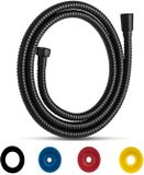 Ibenzoa® Doucheslang van 2 meter met roestvrijstalen constructie en universele aansluiting