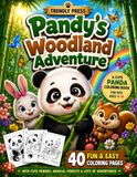 Pandy's Woodland Adventure: A Cute Panda Coloring Book Featuring 40 Fun Woodland Adventures for Kids Ages 4–8