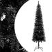 vidaXL - Kerstboom - smal - 210 cm - zwart