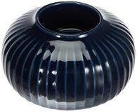 Kähler Design Hammershøi Waxinelichthouder - Hoogte 6,5 cm - Indigo Blauw
