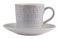 H&H Set 6 Tazze Tè Lilian Stoneware Con Piatto Cc200