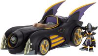 Jakks DC x Sonic Shadow als Batman met Batmobile 6,35 cm actiefigurenset